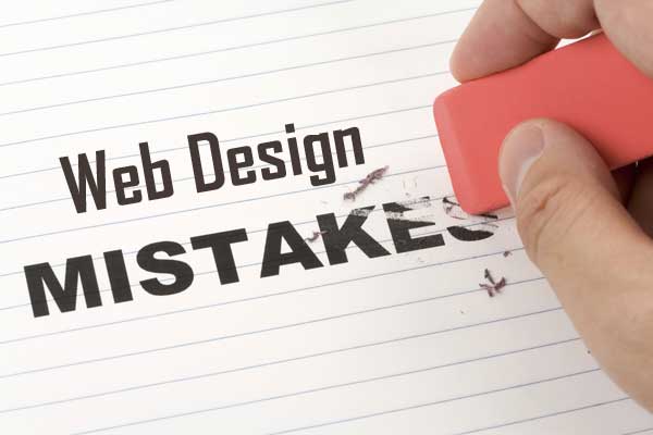 Mistakes in web design